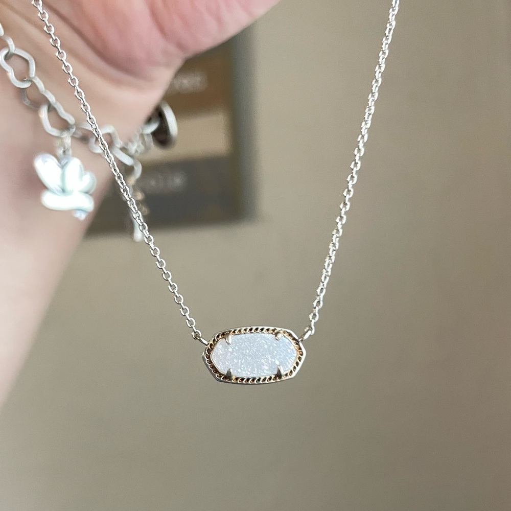 Kendra Scott Elisa Silver Pendant Necklace